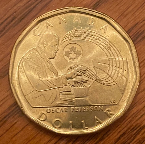 2022 Oscar Peterson Canada one dollar loonie coin **75% off combined shipping**