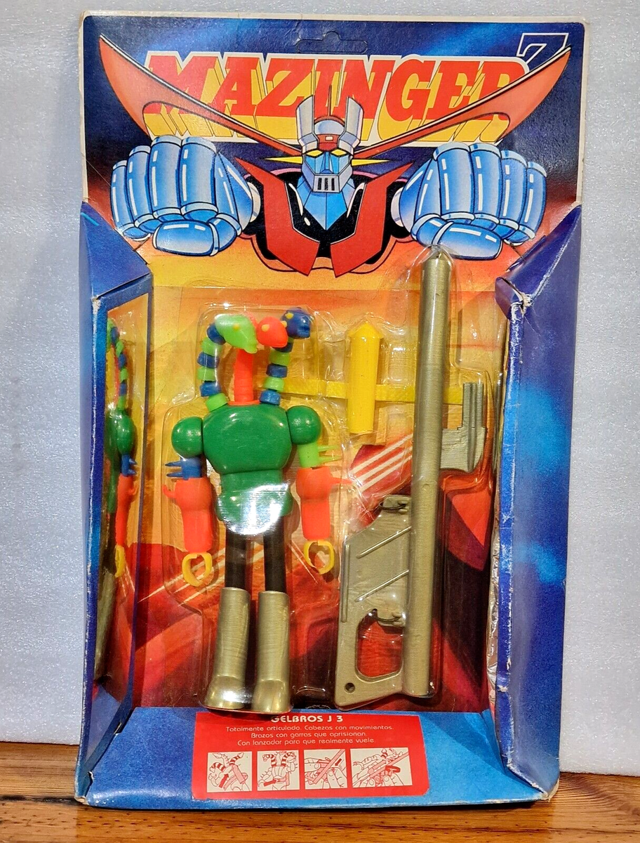 VINTAGE MAZINGER Z GELBROS J3 ACTION FIGURE MOC PLAYFUL ARGENTINA
