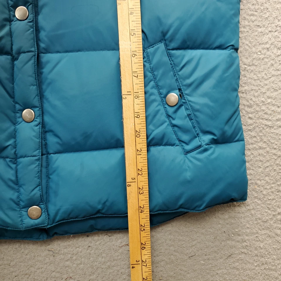 Chaleco acolchado Athletech para mujer talla XL azul sin mangas cuello falso frente a presión Foto 3 de 4