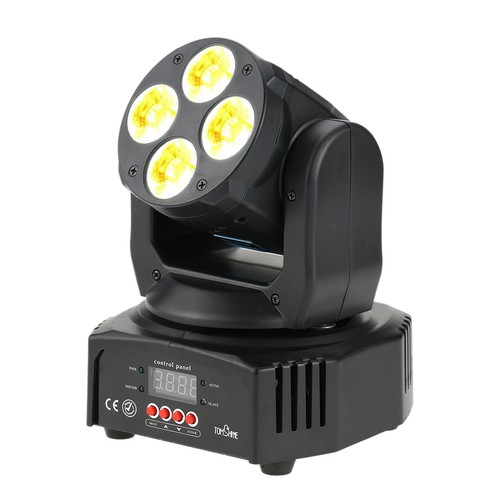 Tomshine 60W 4 LEDs RGBW+Amber+UV 6 In 1 Wascheffekt Moving Heads Bühne CU - Bild 23 von 24