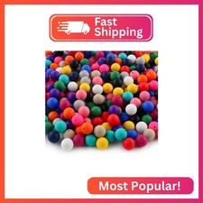 Sunrony 150pcs Silicone Beads for Keychain Making Bracelet Decoration and 15mm S