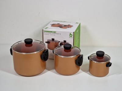Bo-Camp Slauson Topfset 3-Teilig 3 Töpfe Aluminium Camping Kochgeschirr MÄNGEL!