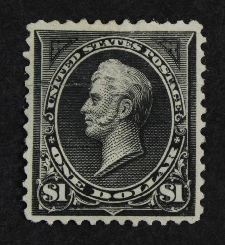 CKStamps: US Stamps Collection Scott#261 $1 Perry Mint H OG Crease Tiny Thin