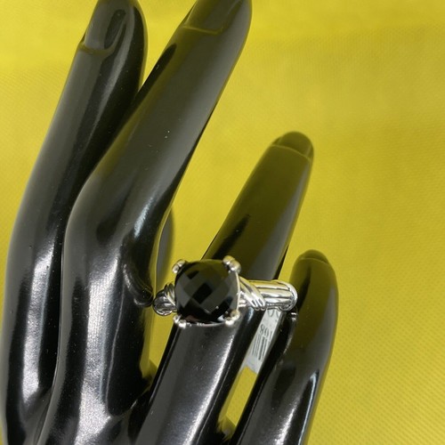 Peter Thomas Roth Onyx Ring(4 cts t.w)Sterling Silver Luxury Designer Size 7 NWT - Picture 20 of 22