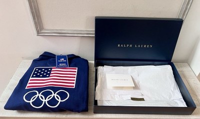 Polo Ralph Lauren Team USA Fleece Buttoned Mockneck NWT Womens Med. w/ Gift Box