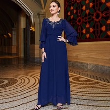 Vintage Abaya Women Muslim Long Maxi Dress Turkey Kaftan Islamic Robes Ramadan