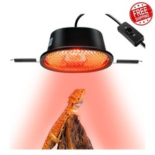 CAVACHEW G9 Reptile Infrared Heat Lamp 50W UVA Night Bulb Basking Spot Light