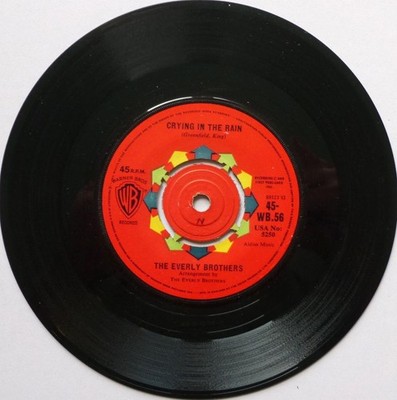 Everly Brothers Crying In The Rain 7'' Warner Bros WB56 VG 1961