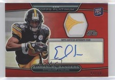 2010 Topps Platinum Refractor Red 3/10 Emmanuel Sanders #ARP-ES Patch Auto 9d1