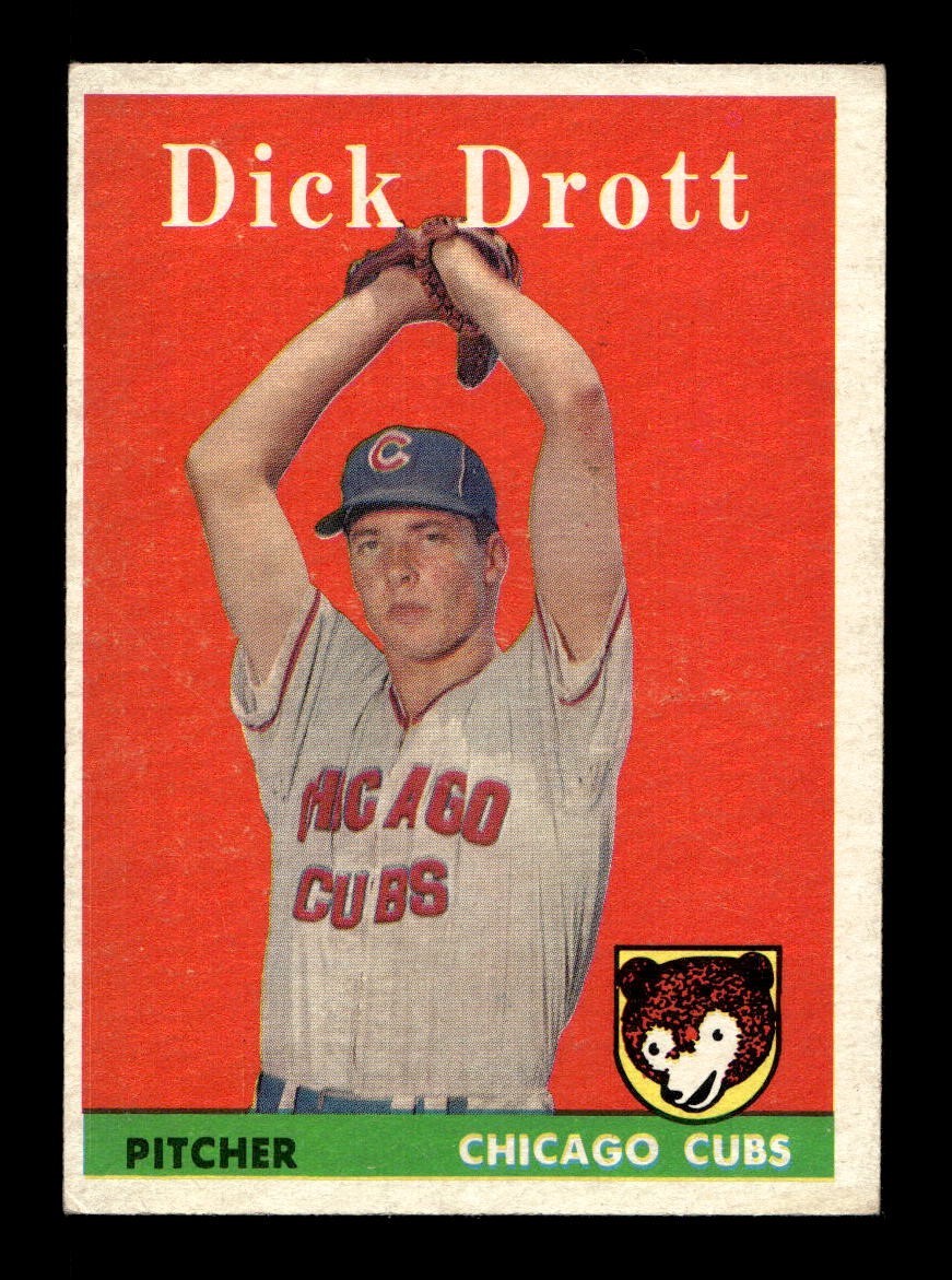 1958 Topps #80 Dick Drott Cubs EX *w8