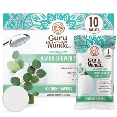 Eucalyptus Vapor Shower Tablets, Clean-Dissolving Aromatherapy Shower