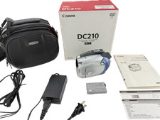 Canon DC210 Tested DVD Video Camera Camcorder Bundle Kit w/ Case Charger Battery