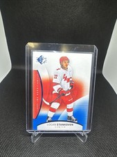 2025-26 Upper Deck SP Hockey Logan Stankoven Blue #28 Carolina Hurricanes