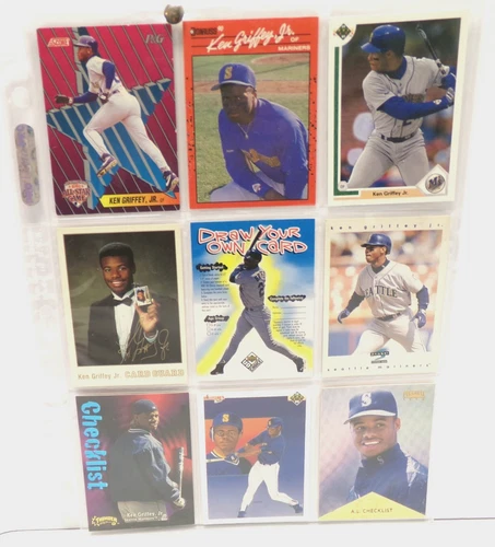MLB Baseball Ken Griffey Jr. Baseball CARD LOT of 9 cards~ HOF Lot