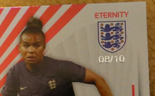 WOMENS FOOTBALL NIKITA PARRIS NUMBER 8 of 10 ETERNITY 2025 TRADING CARD BAS 29 - Picture 2 of 3