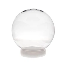 Creative Hobbies 5 Inch (130mm) DIY Snow Globe Water Globe - Clear Plastic wi...