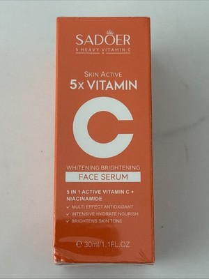 SADOER 5X Vitamin C Whitening Brightening Face Serum 30ml Exp 02/04/28