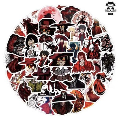 60x Hellsing Sticker Set Anime Manga Aufkleber Alucard Stickerbomb Wasserfest