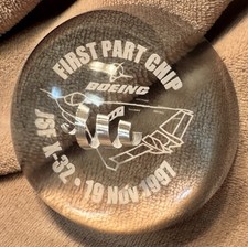 Boeing Lucite Paperweight JSF X-32 First Part Chip 19 November 1997 Aviation
