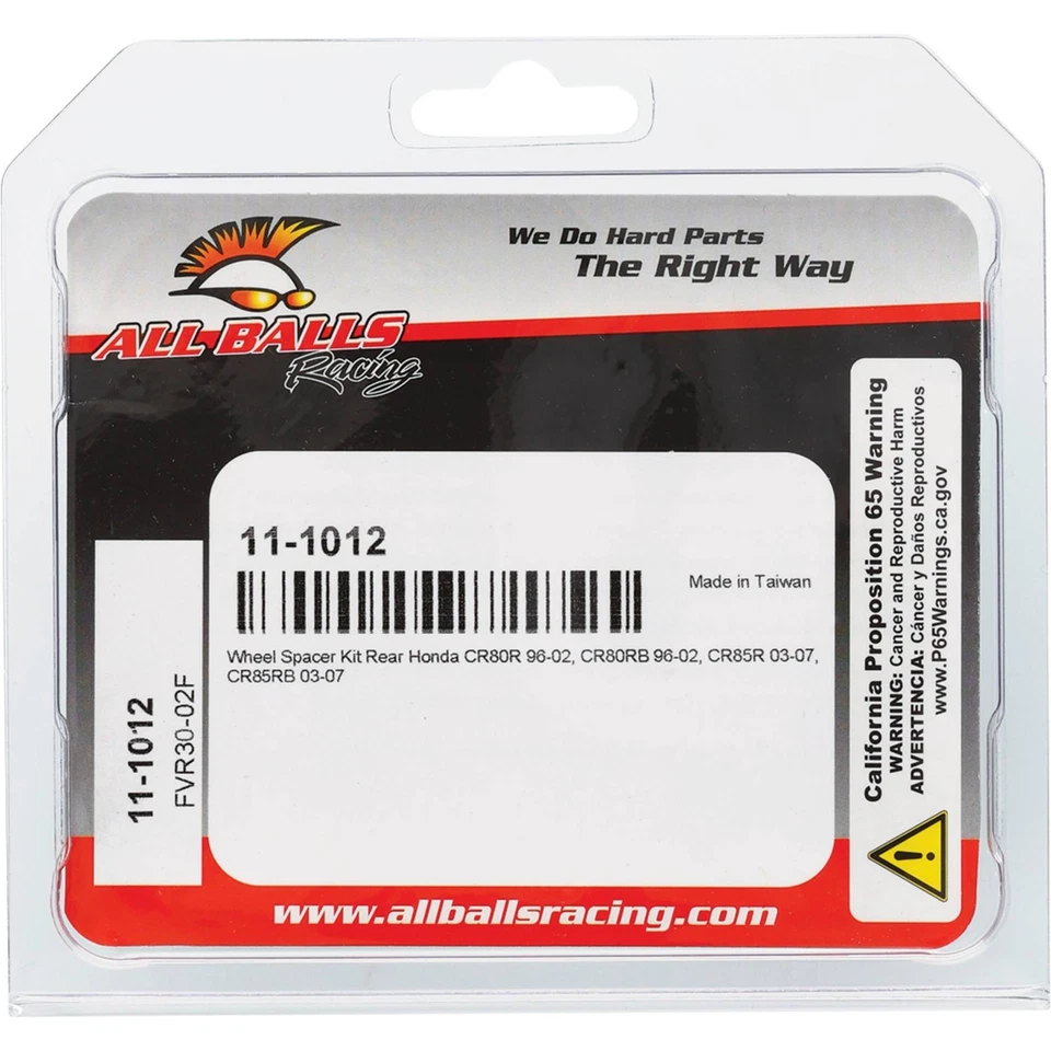 All Balls Rear Wheel Spacer Kit 11-1012 for Honda CR 80 R 96-02 Foto 4 de 4