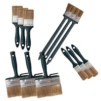 12 Tlg. Lasurpinselset Maler Lasur Pinsel FläChenstreicher Flachpinsel Eck