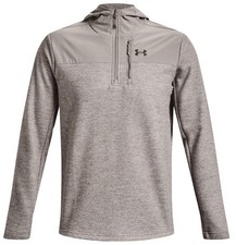 Under Armour UA Specialist Grid 1/2 Zip Hoodie Men's Medium Pewter Gray New