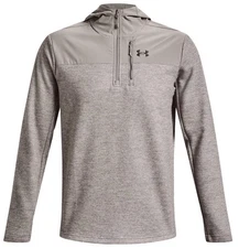 Under Armour UA Specialist Grid 1/2 Zip Hoodie Men's Medium Pewter Gray New