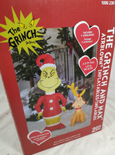 Dr. Seuss Grinch and Max LED Gemmy Airblown 4.5 ft Christmas Yard Inflatable