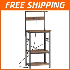 Multifunctional Microwave Stand with Adjustable Shelf