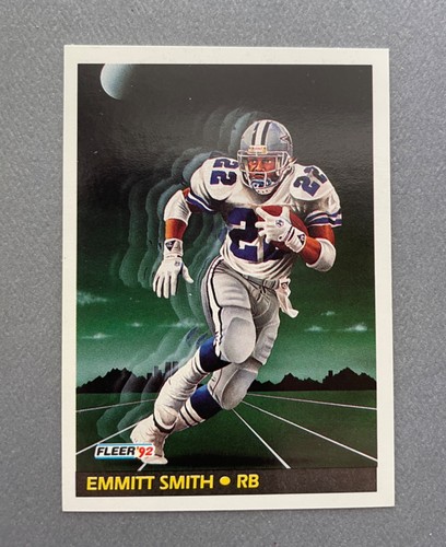 1992 Fleer Football Emmitt Smith Pro Vision #475 HOF Dallas Cowboys