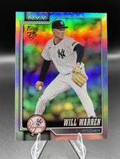 Topps 2026 Series One Will Warren #176 New York Yankees Rainbow Foil Parallel