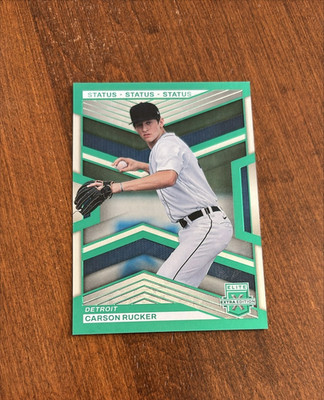 Carson Rucker 2023 Panini Elite Extra Status Green #108 Detroit Tigers /499