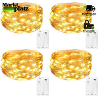 LED Lichterkette 5M 50Er Micro Draht Warmweiß Batteriebetrieben FüR Deko Party
