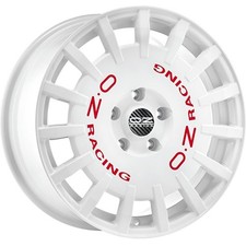 Cerchi in lega OZ RACING RALLY RACING 17" 7J 5x114.3 ET 45 75 RACE WHITE RED LET
