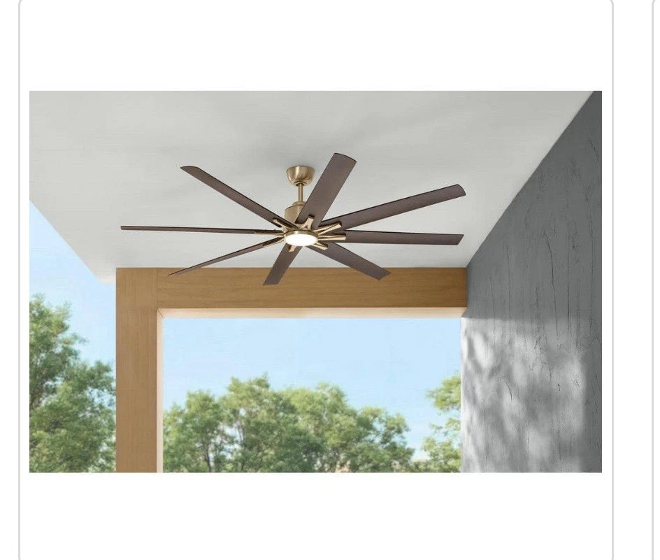 Home Decorators Kensgrove Il 72” Smart Champagne Bronze Ceiling Fan N608-CB - Image 2 of 4