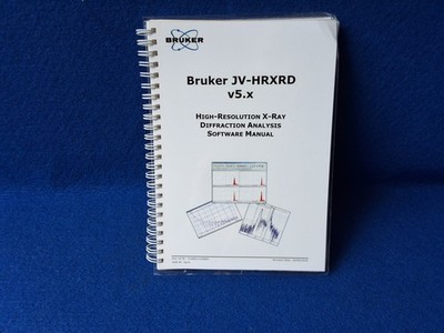 Bruker JV-HRXRD v5.x High-Resolution X-Ray Difraction Analysis Software Manual.
