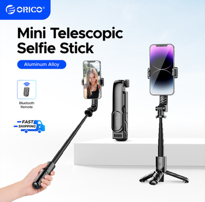 ORICO Selfie Stick Tripod with Bluetooth Remote 4-Legged Stand & 360° 
