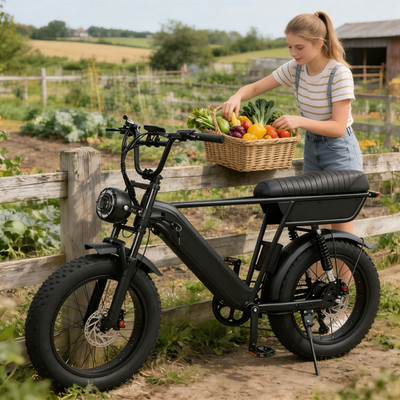 20 Zoll Elektrofahrrad 7-Gang 48V 15AH City E-bike Vollfederung Fatbike Pedelec