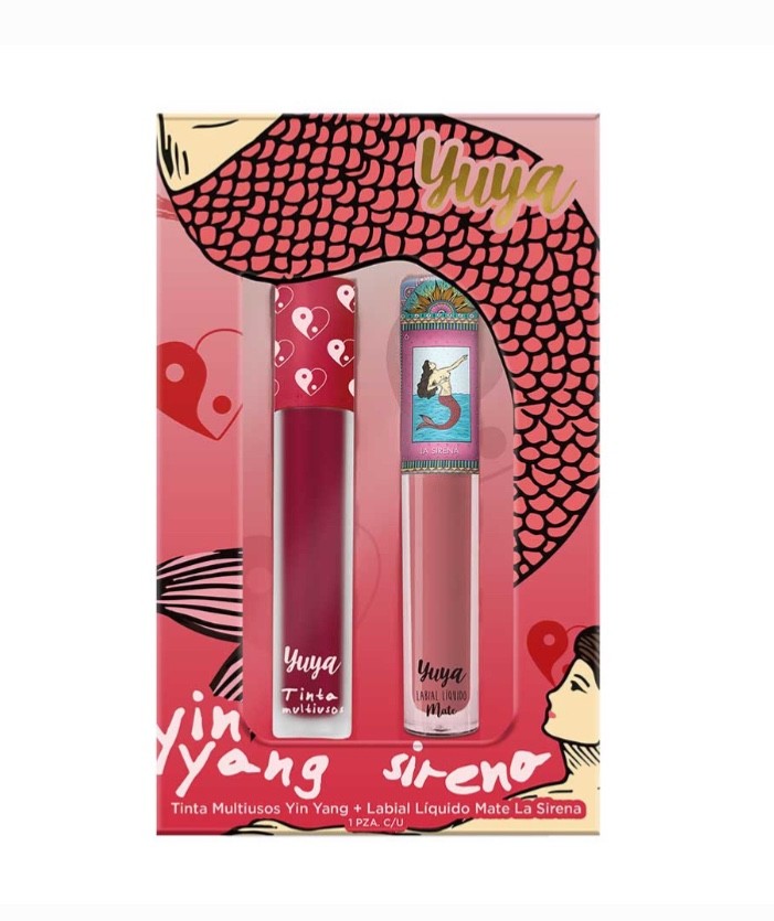 Yuya Multifunctional Tint Red Yin Yang & Matte Liquid Lipstick 