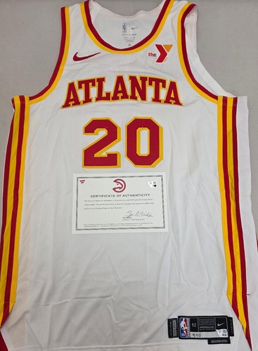 Hawks GEORGES NIANG Game Used 2-20-25 vs Magic Basketball JERSEY WHITE 52 - Picture 2 of 4