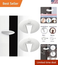 Door Pinch Guard and Door Slam Stopper, Durable Silicone Door Finger Pinch Gu...