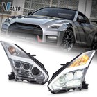 VLAND LED Headlights For 2009-2023 Nissan R35 GTR w/LED DRL Projector Assembly