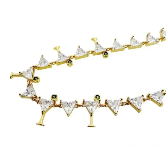 Kate Spade Shaken Or Stirred Tennis Necklace. Retail $248 - Image 3 of 4