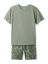 GAP Boys Short John Pajama Set Sage 4