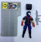 1986 GI Joe FODDER Cobra Viper V1 with  Filecard   (AS PICTURED)
