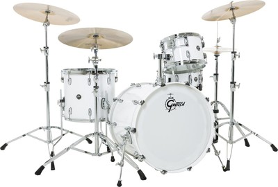 Gretsch Drums Renown Series 4-piece Shell Pack with Snare Drum - Piano White