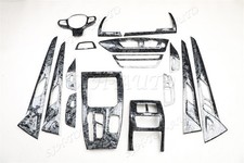 For BMW X3 x4 18-24 Black Wood Grain Dashboard Center Console Interior Kit Trim