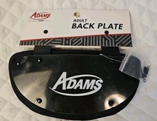 Adams by Schutt Sports Adult Back Plate Football Black White NWT 89893006W