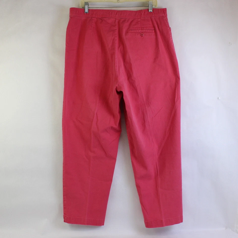 Pantalones deportivos Karen Scott color rosa liso corte suelto 98 % algodón para mujer 18 Foto 2 de 4