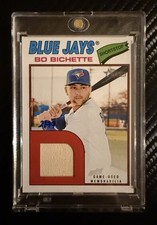2026 Topps Heritage - Real One Relics Memorabilia Bo Bichette Blue Jays, 2/77